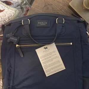 Radley London Blue Backpack Purse With Blue Matching Wallet